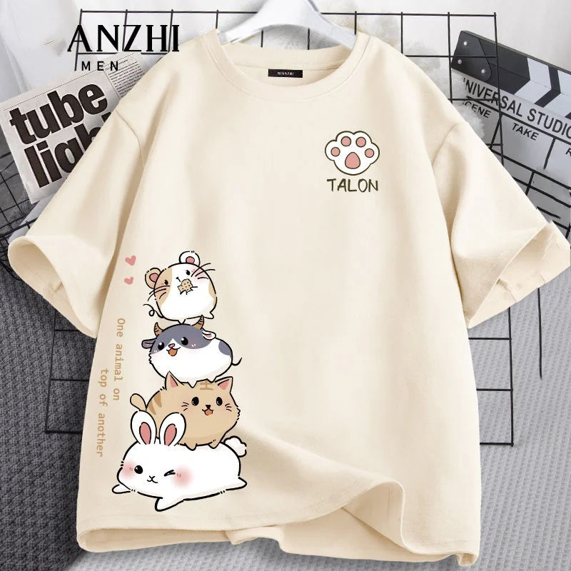 Home Sweet Pajamas T-Shirt Street T-Shirt HighChildren Summer Cotton Short Sleeve T-Shirt Top Cute Biteau Girls School T-Shirt