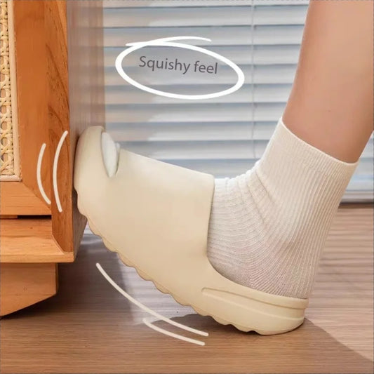 Summer Women Slippers Men Sandals Casual Beach Shoes Soft Bottom Slides Thick Platform EVA Anti-Slip Home Slippers