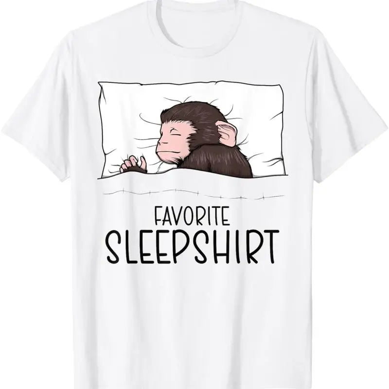 Favorite Sleepshirt Monkey Napping Chimp Baby Pajama T Shirt