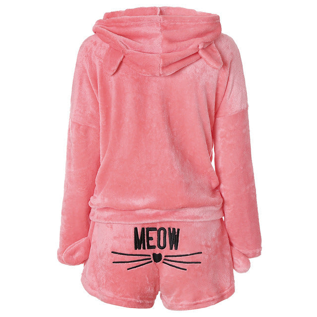 Pyjamas Animal Sleepwear Cat Female Pajama Women Homewear